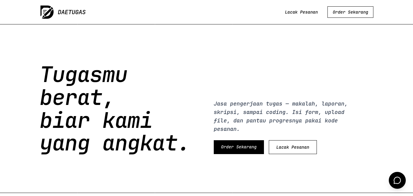 Preview website daetugas.daezah.com